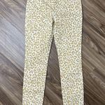 J. Crew Size 27 Jeans 10" High Rise Toothpick Animal Print Safari Leopard NEW Photo 3