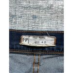 Free People  Medium Blue Distressed Skinny Jeans Size 25 Photo 2