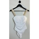 Ramy Brook Myra One-Piece Swimsuit in White/Gold Size Small Photo 2