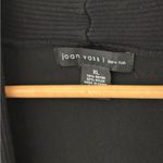 Joan Vass  Dressy Long Open Cardigan Tie Cuffs Ribbed Detail at Waist. Size XL. Photo 8