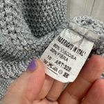 Brand Bazar Women’s One Size Silver Metallic Cropped Sweater Short Sleeve Photo 2