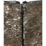 Rebecca Taylor Gold Sequin Sleeveless Mini Dress Size 8 Photo 4