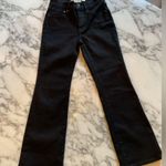 Madewell NWT Petite Kick Out Crop Jeans Black Rinse Wash Sz 23P š¤ broken zipper Photo 5