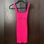 Lulu’s Hot Pink Ribbed Knit Mini Dress Size XS Photo 4