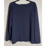 Josephine Chaus  2X Blue Embroidered Floral Blouse Top‎ Resort Travel Boho Fairy Photo 1