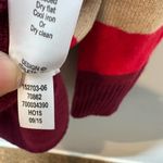 Athleta 100% cashmere lodge sweater chianti striped pullover cozy warm size XS Photo 6