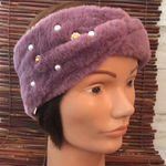Faux Fur Headband Turban Bejeweled Photo 0