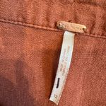 Free People  Catching Feelings Linen-Blend Button Front Midi Skirt – 12 (NWOT) Photo 3