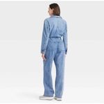 Universal Threads Universal Thread Women's Long Sleeve Utility Baggy Denim Jumpsuit - 4 NWT Photo 1