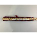 Vintage 90s Statement Belt Burke Deyo Braided Pink Blue Waist Tie Womens Wide Photo 5