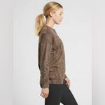 Athleta Studio to Street Print Sweatshirt animal print pattern Size M Photo 10