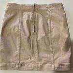 Free People  Beige Denim Skirt Photo 1