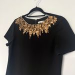 Alice + Olivia NEW NWT  Black Gold Sequin Cocktail Party Dress Photo 6