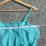 Charlotte Russe π¦ Teal Crop Top Cut Out Tie Back Summer Casual Y2K Lightweight Photo 4