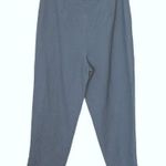 Annie Alexander Womens High Rise Pants Cropped Lined Embroidered Gray Size 10 Green Photo 4