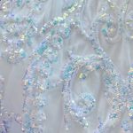 AQUA x Bloomingdale’s Filigree Sequin Gown in White Size 4 New w/Tag Retail $338 Photo 8