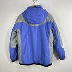 Columbia Challenge Series Jacket Womens XL Blue Gray Vintage Ski Snow Coat Hood Photo 1