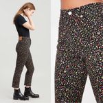 Levi's Levi’s Wedgie Straight Jeans Black Floral Secret Garden Straight Fit Size 27 Photo 2