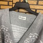 No Boundaries  Gray Bow Print Button Front Cardigan Size XL Photo 3