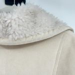 Bebe  Womens Vintage Y2K Faux Suede Sherpa Lined Penny Lane Jacket Coat Beige Photo 9