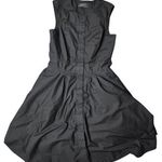 Club Monaco  Black Button Front Dress Size: 6 Photo 0