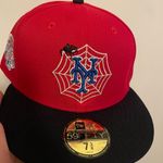 New Era Cap Topperz store USA New York Mets SpiderMan size 7 3/8 new era fitted in store exclusive brand new Photo 0