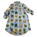 True Destiny NWT True Destinations Resort Wear Tropical Toucan Print Shirt Dress Size S Photo 0