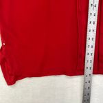 Dana Buchman Red Pleated Front Blouse Elegant Short Sleeve Top Size S Photo 2