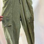 Anthropologie Daily practice by  la playa del amor jumpsuit cargo pockets Green Photo 4
