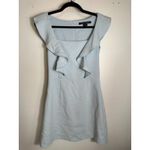 French Connection Whisper Ruffle Strap Square Neck Short Mini Dress Sz 4 Photo 2