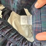 American Eagle  Green Blue Plaid High Rise Button Zip Closure Shorts 00 Photo 9