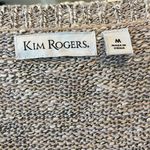 kim rogers Oversized Cozy Comfy Sweater V Neck Womens medium Short Dress Tunic Photo 12