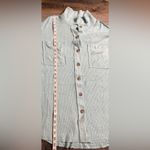 BKE  teal ribbed  Button Down Shirt Photo 4