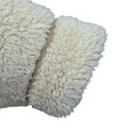 Ba&sh Eva Bomber Jacket Women's Size 1 (Small) Beige Faux Shearling Pockets Photo 2