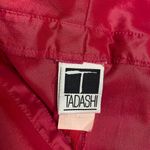 Tadashi Shoji Tadashi Hot Pink Satin Draped Wrap Blouse Top - Dramatic Collar - Size
10 Photo 4