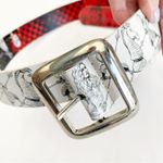 Disney White Queen Alice In Wonderland Reversible Leather Belt Photo 5