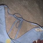 Rebellion nwt lemon embroidered long sleeve blue bow blouse Anthropologie style spring Photo 3