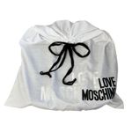 Moschino LOVE Faux Leather Black Quilted Shoulder Purse Tote Bag Double Strap Photo 11