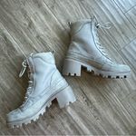 JustFab Gray Combat Boots Chunky Lug Sole Lace-Up Women’s 6.5 Ember Gorpcore Photo 2