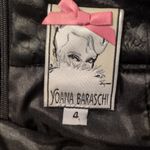 Yoana Baraschi Yoana Barashchi Black Snake Embossed Pencil Skirt Size 4 Photo 2