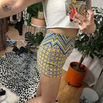 Anthropologie  Maeve Mixed Print High Waist Shorts Yellow Size 8 Photo 3