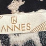 Cannes Women's Size 6 Leopard Long Sleeve Front Button Tie Waist Maxi Dress Black Photo 7