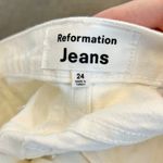 Reformation  Cynthia High Rise Straight Jeans Flora Embroidery Size 24 NWT Photo 10