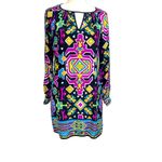 Alice & Trixie Vibrant Silk Boho Tunic Dress XS Resortwear Cruise Flowy Vacay Photo 1