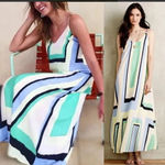 Maeve  by Anthropologie Geometric Maxi Dress Photo 1