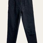 Saint Laurent Black Tapered High Waisted Denim Jeans Size 28 Photo 0