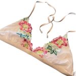 Beach Bunny ‎ Floral Daze Bikini Top Pink Flowers Photo 1