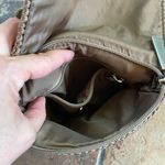 The Sak  Taupe Crochet Knit Purse Woven Crossbody Bag Boho Hippie Style Photo 3