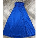Windsor A-line dresses with long crisscross back , Color Royal Blue Size L Photo 1