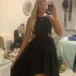 Francesca's Black Formal Dress With Side Cut Outs Photo 3